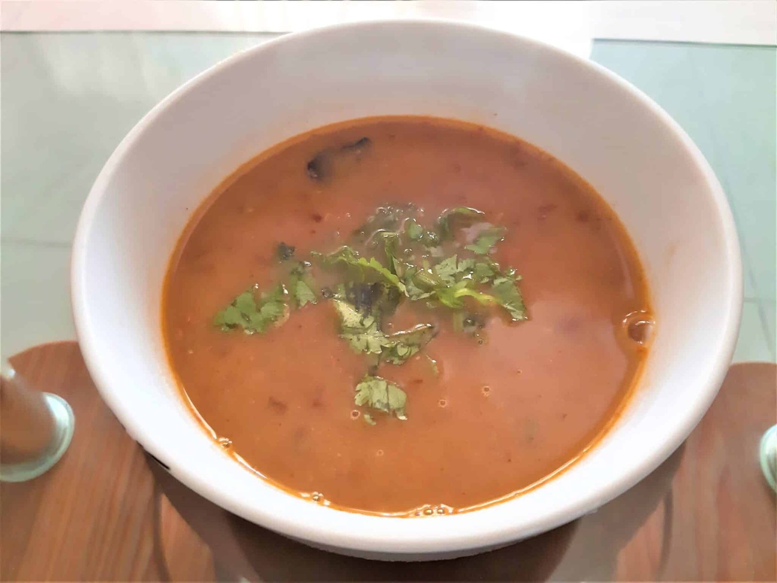 Vegan Red Lentil Soup. Indian Style Spiced Rajma Soup